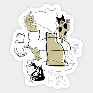 Full of cat Sticker